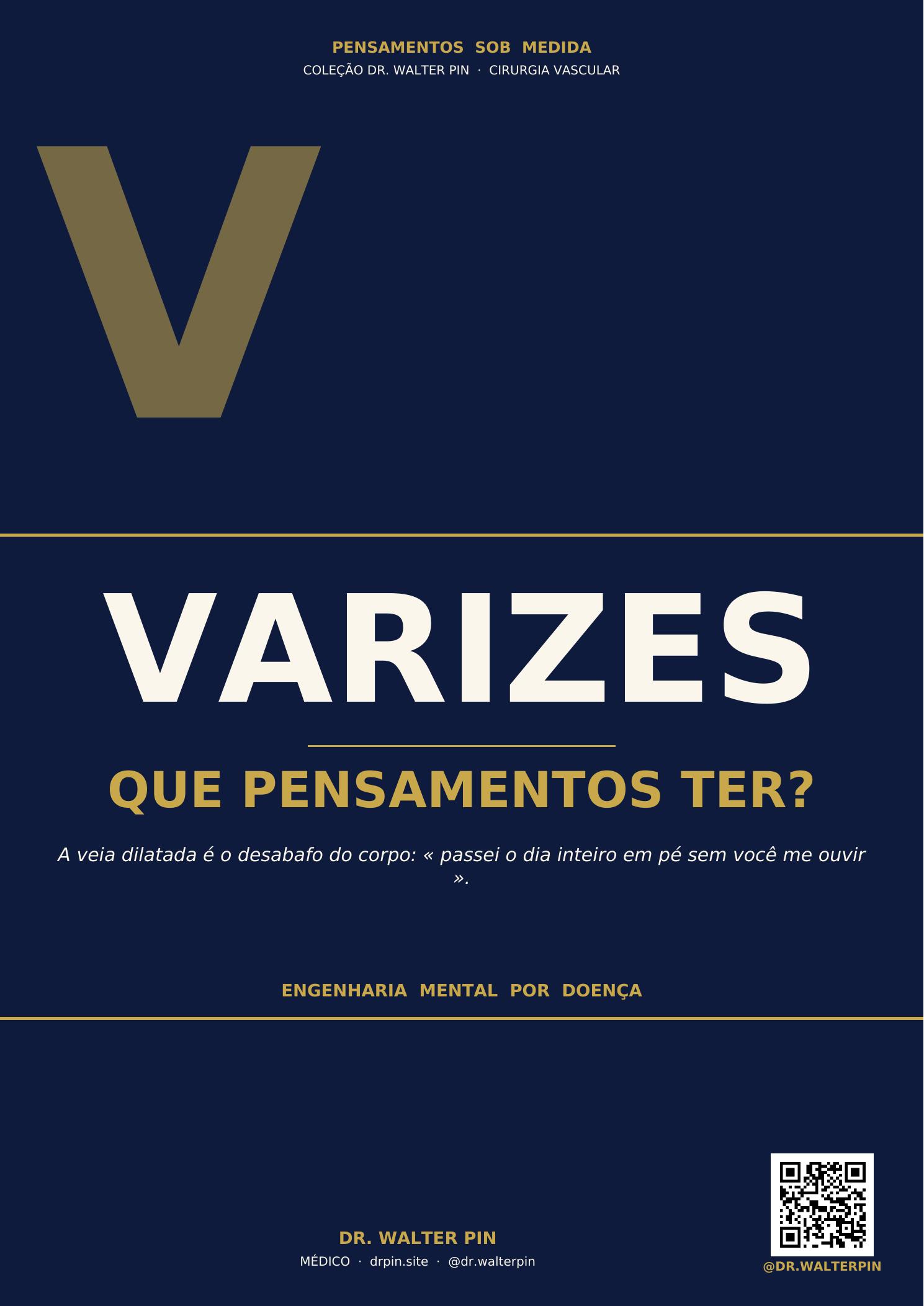 Capa: Varizes, Que Pensamentos Ter? — Pensamentos Sob Medida Vol.41