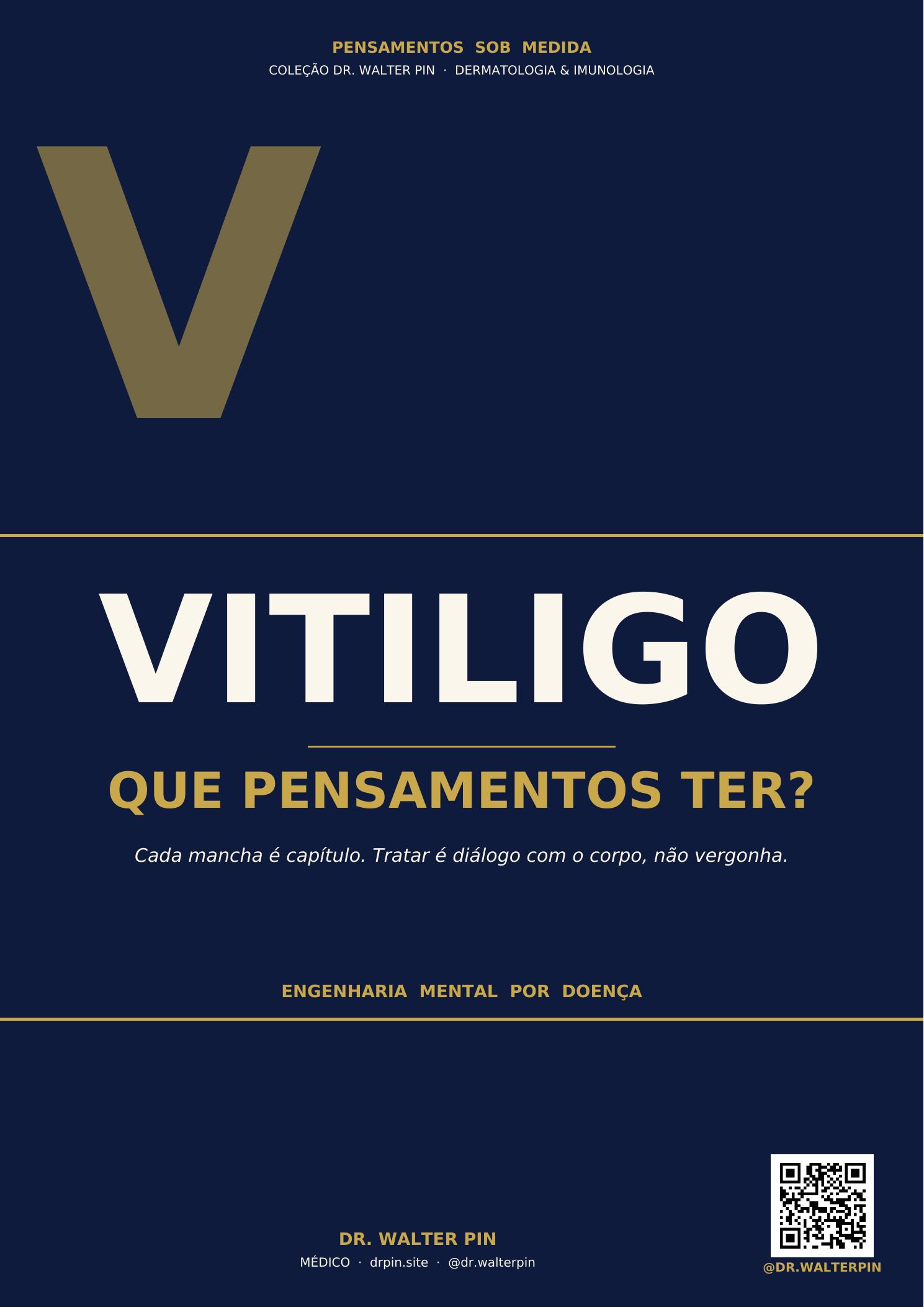 Capa: Vitiligo, Que Pensamentos Ter? — Pensamentos Sob Medida Vol.30